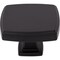 Jeffrey Alexander 1-3/4" Overall Length Matte Black Square Renzo Cabinet Knob 141L-MB - alternate 2